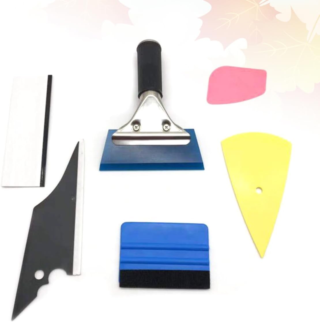 Car Vinyl Film Tool Set for Wrapping Scraping and Squeegeeing Essential Auto Detailing Accessories for Bubble Installation and Paint Protection