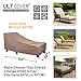 ULTCOVER Waterproof Patio Lounge Chair Cover Heavy Duty Outdoor Chaise Lounge Covers 2 Pack - 84L x 32W x 32H inch