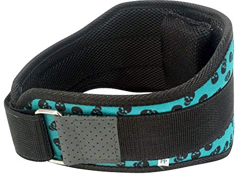 Cinto Caveira Azul Treino Feminino Musculação Crossfit (200, PP)