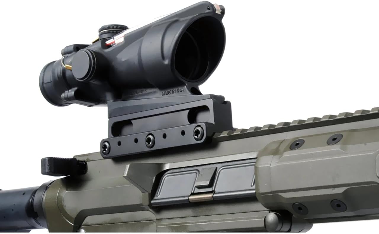 Tactical Fastseries Scope Mount for Fiber Optic Scope, with Offset Optic Base and Adapter Plate Set Compatible with T2 RMR Red Dot Sight, Black