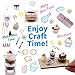 BoFUN Mini Craft Baking Kit, DIY Food Making Set for Teens Adults, Miniature Bakery Craft, Girls Night Date Night Activity, 1:12 Scale Dollhouse Accessories (Mini Cake)