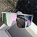 mincl/One-piece Rhinestone Sunglasses Unisex Bling Crystal Shades Fashion Oversized Square Sunglasses (Multicolor)