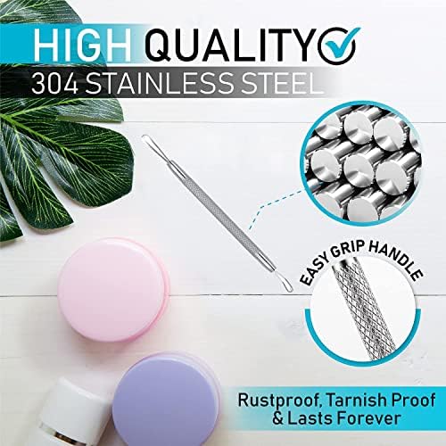ME MAXEQUIP Blackhead Remover Pimple Popper Blemish Comedone Extractor Acne Tool Pimple Spot Popper Komedon Double Side Soft Touch and No-Slip Skincare for Whitehead Removal