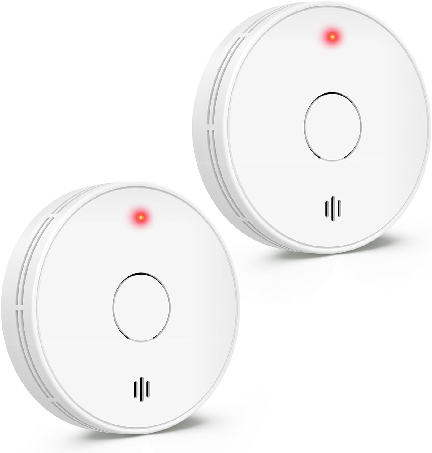 Smoke Alarm with LED Indicator with Mute Button, Fire Alarm Smoke Detector with Built-in 10 Year Battery, Model VS02