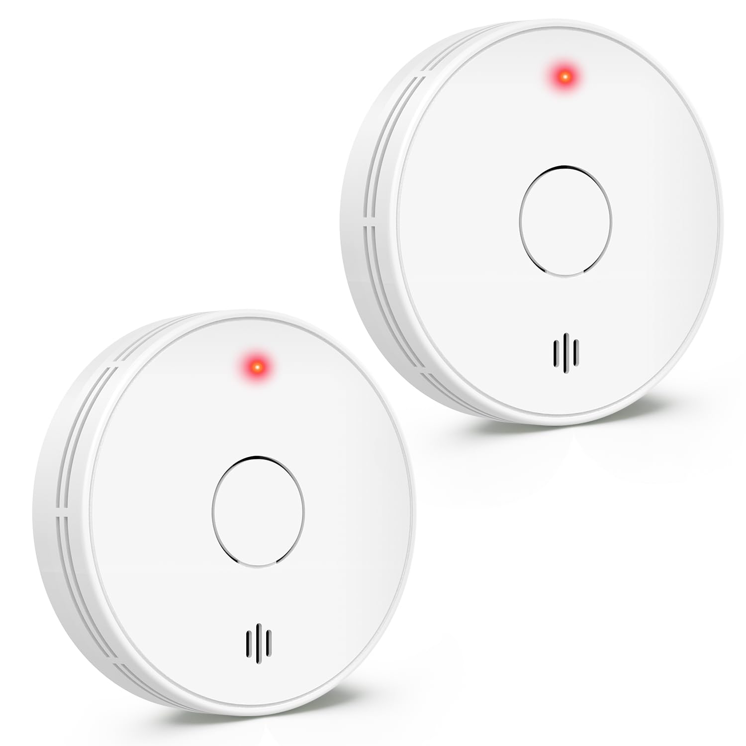 Smoke Alarm with LED Indicator with Mute Button, Fire Alarm Smoke Detector with Built-in 10 Year Battery, Model VS02