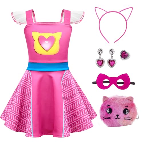Disfraz de gato con vestido y accesorios para niños