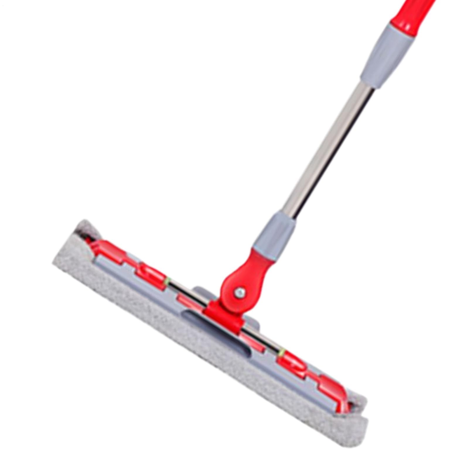 Flat Mop 360 Rotating Mop for Home Reusable Pads with Telescopic Handle Bathroom Floor Cleaner for Hardwood Laminate Commercial Spaces and Large Open Areas 14.96x5.91x37.4 Inches