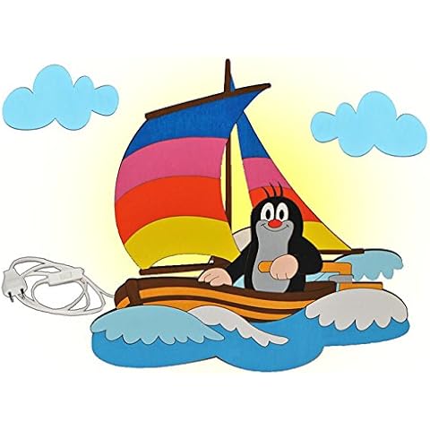 alles-meine.de GmbH Wandlampe Holz - der kleine Maulwurf Cover