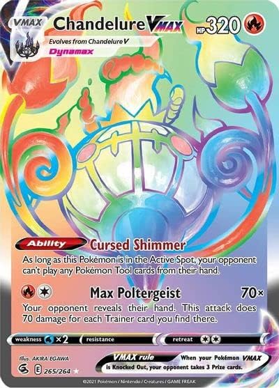 Chandelure VMAX - 265264 - Secret Rare - Espada y escudo - Golpe de fusión
