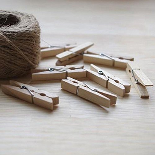 Cosanter, mini mollette decorative in legno