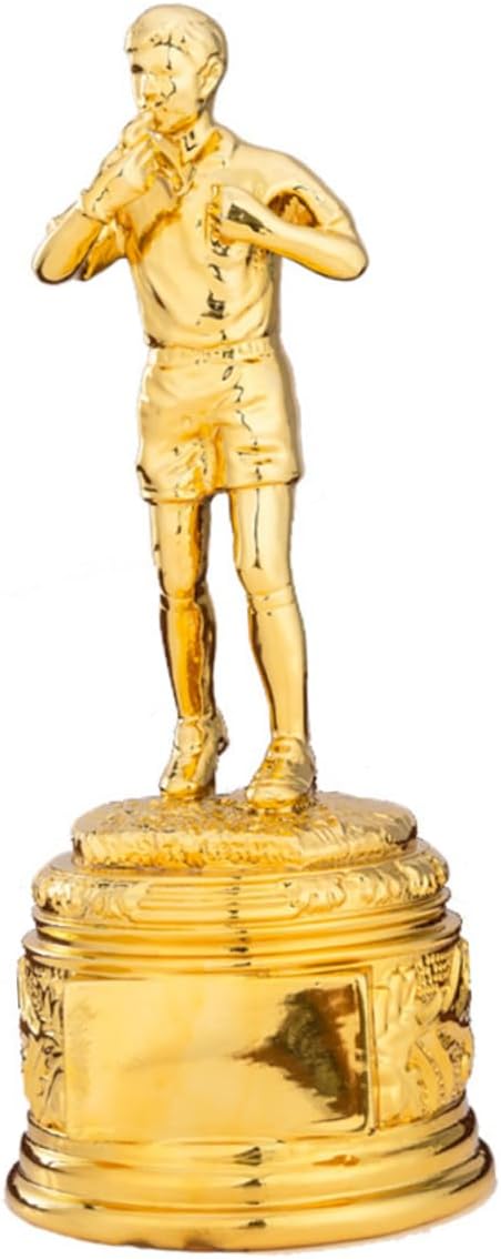 YARNOW 1pc Golden Resin Football Referee Trophy Base Award for School Competitions Symbol of Achievement Design for Boys and Girls and Adults