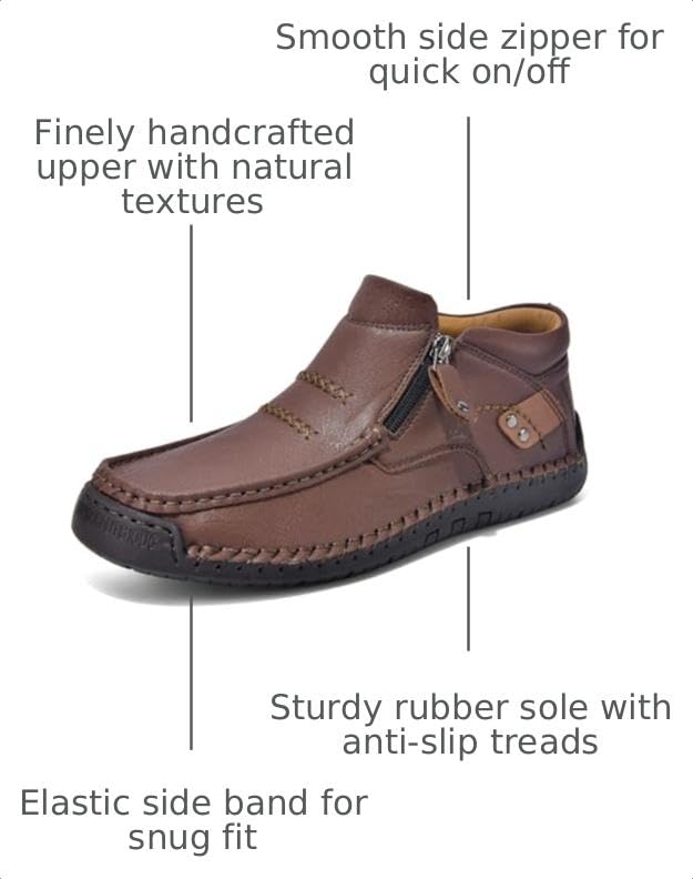Image of Coramtty Mens Classic Loafers Moccasins Walking Outdoor Walking Shoes