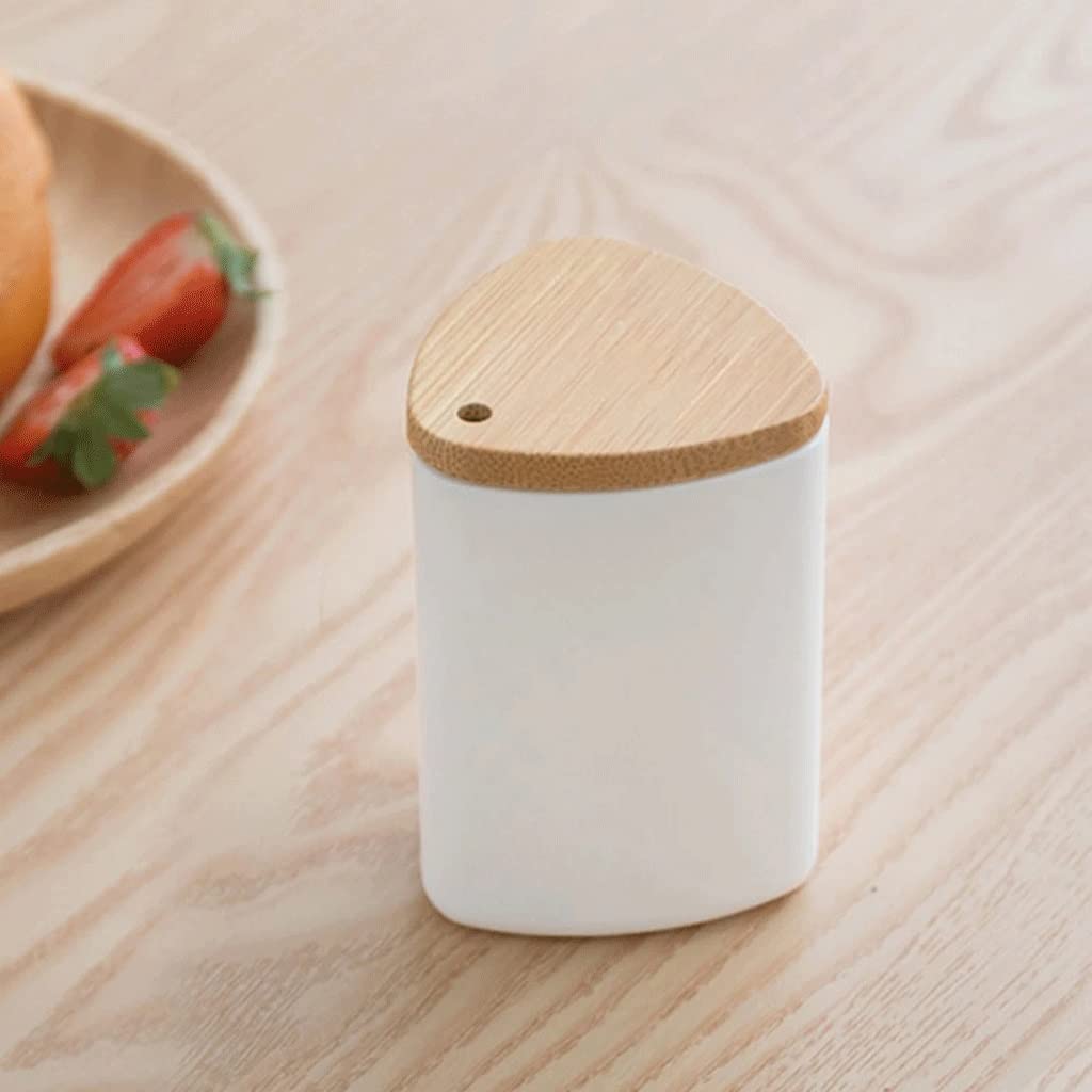 Soporte portátil para Palillos de Dientes Dispensador de Palillos de Dientes Cubo Decoración de la Mesa del hogar Caja de Palillos de Dientes con Tapa (A 5.5 x 5.5 x 8 cm)