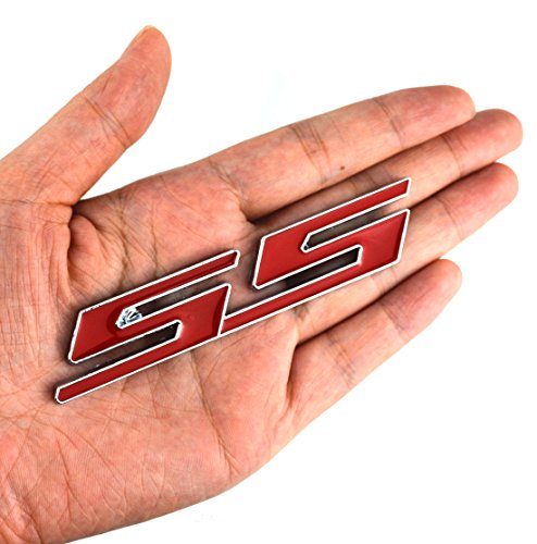 Image of Aimoll 1pcs Grille SS Emblem Badge 3D Replacement for Camaro Chevrolet Gm Series Front (Chrome Red)