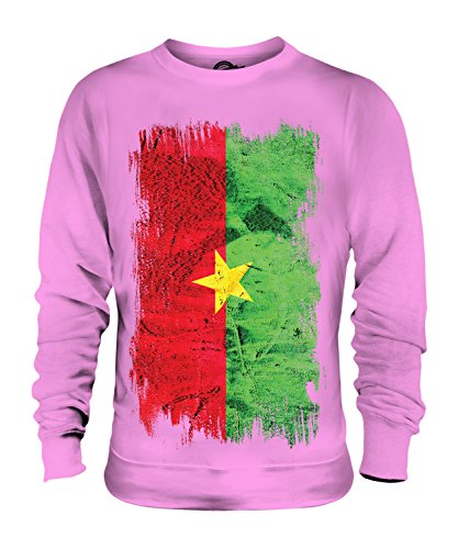 Sweat-shirt Burkina Faso grunge imprimé unisexe pour homme et femme