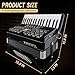Accordion, 34 Keys 60 Bass Premium Accordion for Beginners and Professionals with Backpack and Carrying Strap (Black)