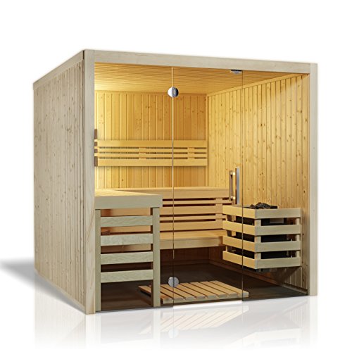 Infraworld Sauna Panorama 180 Elementsauna 210 x 180 cm in nord. Fichte 391071