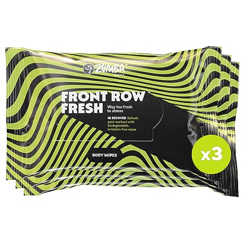Zumba Salviette Umidificate Ipoallergeniche per Adulti Senza Alcool - 20 Salviettine Umidificate Adulti 295x175 mm - Salviette Rinfrescanti da Palestra - Salviette Igienizzanti Corpo Biodegradabili