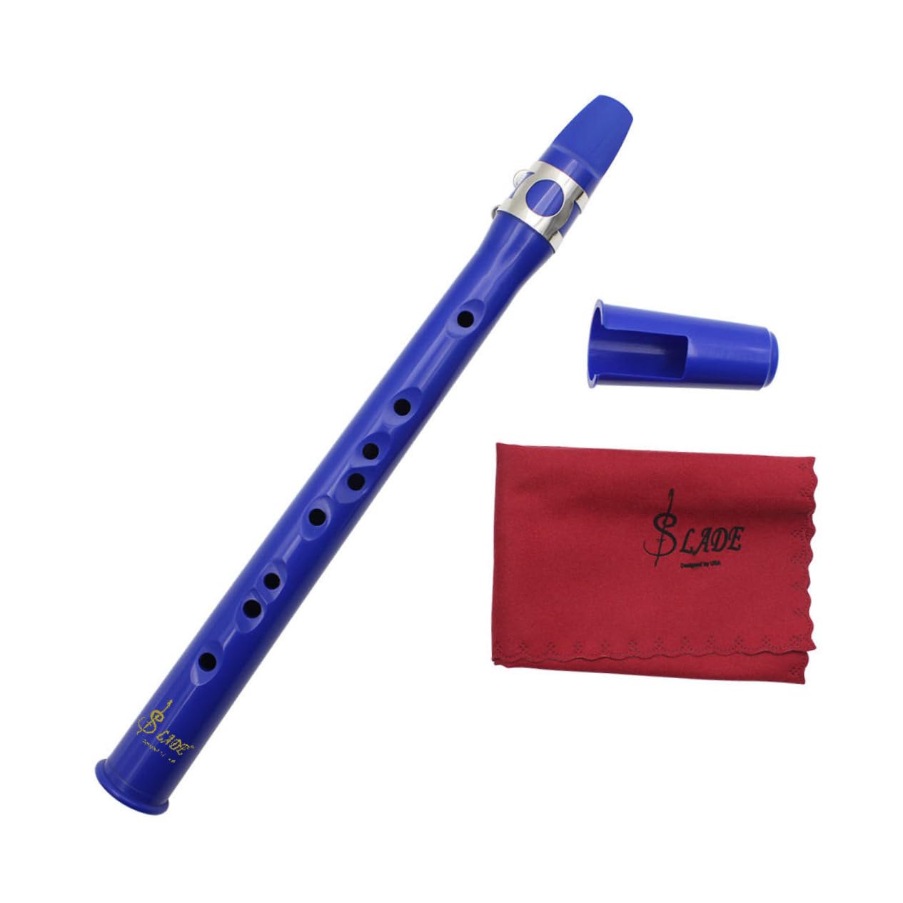 ifundom Blue Mini Saxophone Simple Boys and Girls Sax Resin Beginner-friendly Rhythm Training for Children