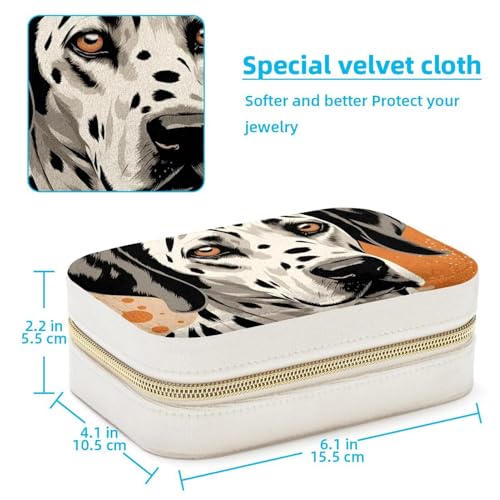 Boîte à bijoux de voyage dalmatienne pour organiser vos bagues en week-end - 5