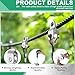 Yaocom 20 Pcs Small Single Pulley Block Wheel Bearing Inside Cable Rollers Single Snatch Cable Pulley Block Hanging Rope Accessories for 6mm/ 0.23 and 8mm/ 0.31'' Wire Rope, Load 70 Lb(2.6 x 1.1 Inch)