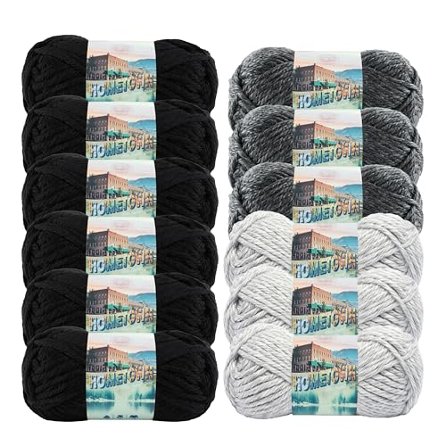 Image of Lion Brand Yarn, Hometown Super Bulky Yarn, 50 Shades Pack, 12 Skeins