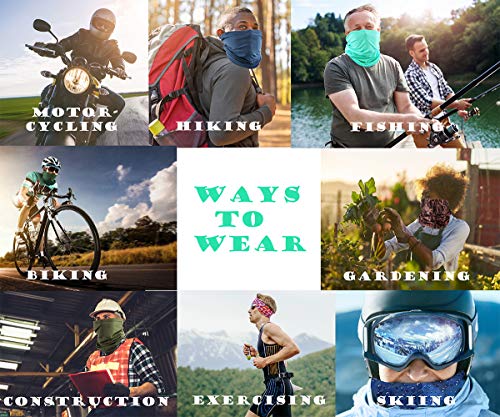 Cotton Face Mask Bandana Tube Scarf Made in America Solid Neck Gaiter4