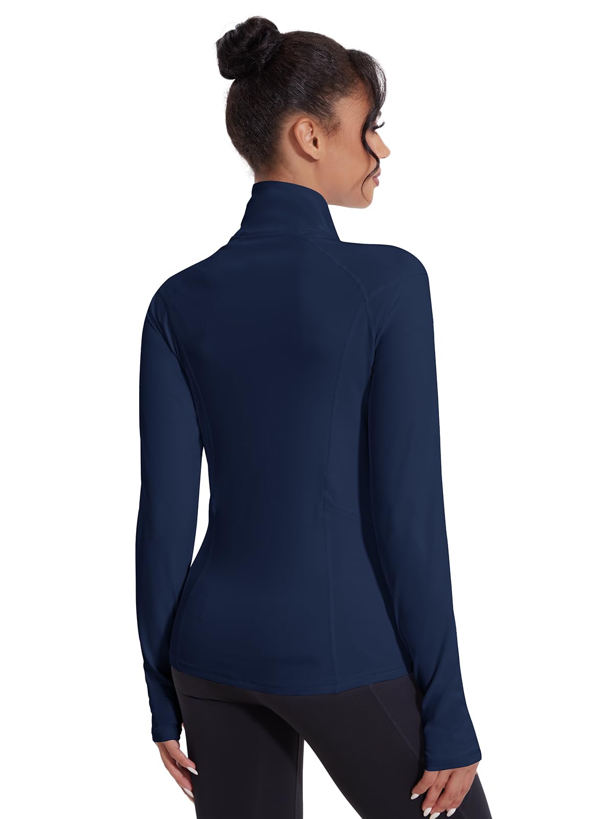 VUTRU Chaqueta de entrenamiento para mujer, con cremallera completa, ligera, para gimnasio, yoga, correr, con bolsillos