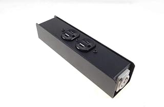 ProCraft Powercon Duplex AC Outlet Box, Loaded W/Neutrik, Not Wired. USA Made