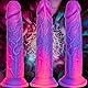 6-teiliges realistisches Fantasy-Dildo-Set (12,7 cm,15 cm,18 cm,21 cm, 23 cm,25 cm) buntes klein groß Prostata-Dildo & Analtrainer-Set,G-Punkt-Dildo-Sextoy in Rosa-Lila für Anfänger & Fortgeschrittene