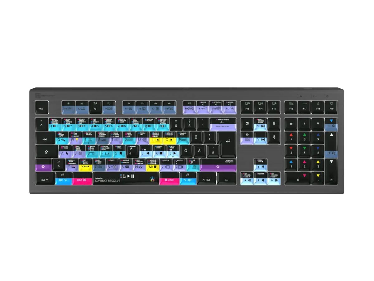Logickeyboard Davinci Resolve Astra 2 DE Mac Tastatur