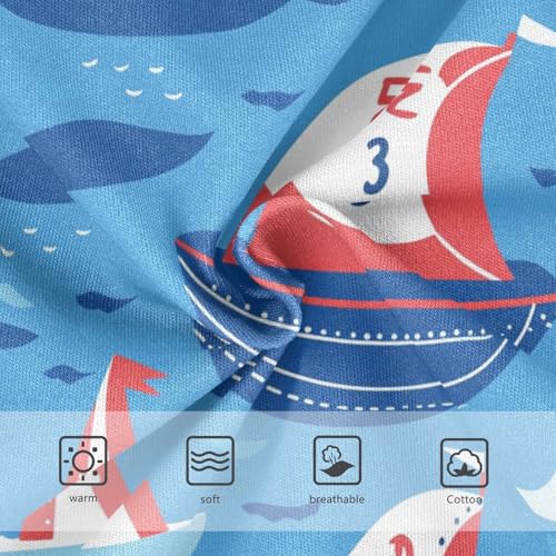 Wusikd Cute Boats Girls' Underwear Cotton Sails Girls Briefs Soft Toddler Underwear 2T3