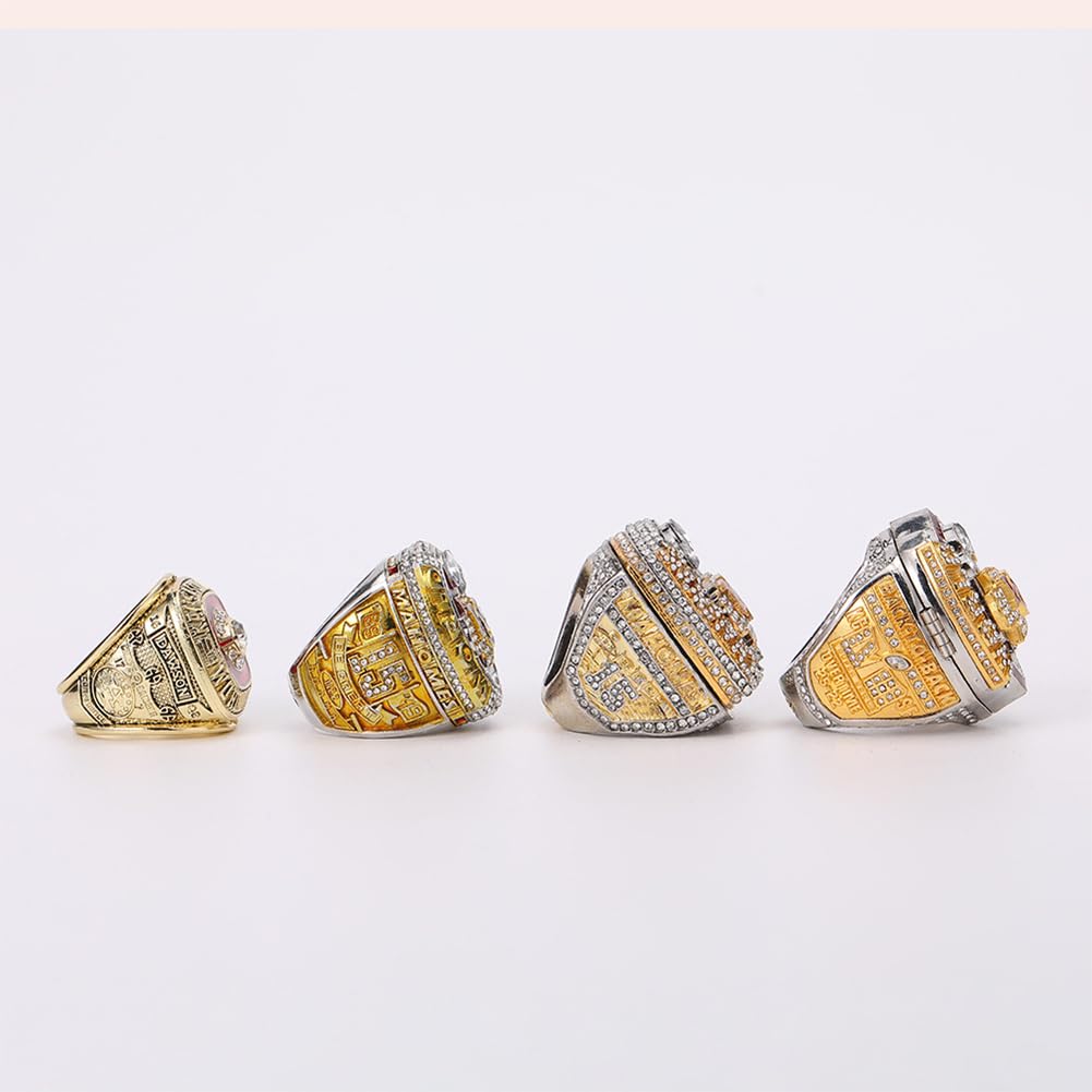 1969 2019 2022 2023 KC Championship Ring Réplique Super Bowl Champions Rings Set NFL Memorabilia Collectibles Meilleurs Cadeaux pour Hommes Femmes Amis Amateurs de Rugby Anciens