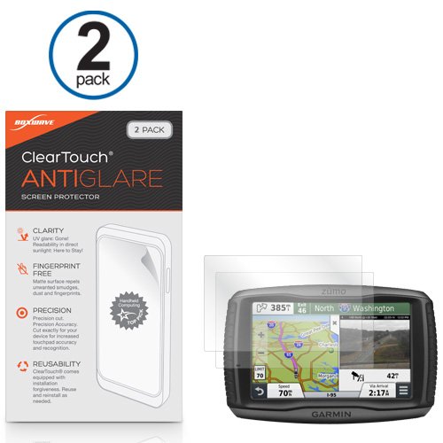 Boxwave Screen Protector Compatible With Garmin Zumo 590Lm (Screen Protector By Boxwave) - Cleartouch Anti-Glare (2-Pack), Anti-Fingerprint Matte Film Skin #TOP1