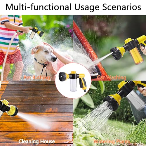 Pup Jet Dog Wash 8 In 1 Car Wash Sprayer One-Touch Sprayer For Watering Plants Hose Soap Sprayer Attachment For All Kinds Of Pet Showers Car Wash Watering Lawns And Plants Pup Jet Dog Wash 8 In 1 Car Wash Sprayer One-Touch Sprayer For Watering Plants Hose Soap Sprayer Attachment For All Kinds Of Pet Showers Car Wash Watering Lawns And Plants