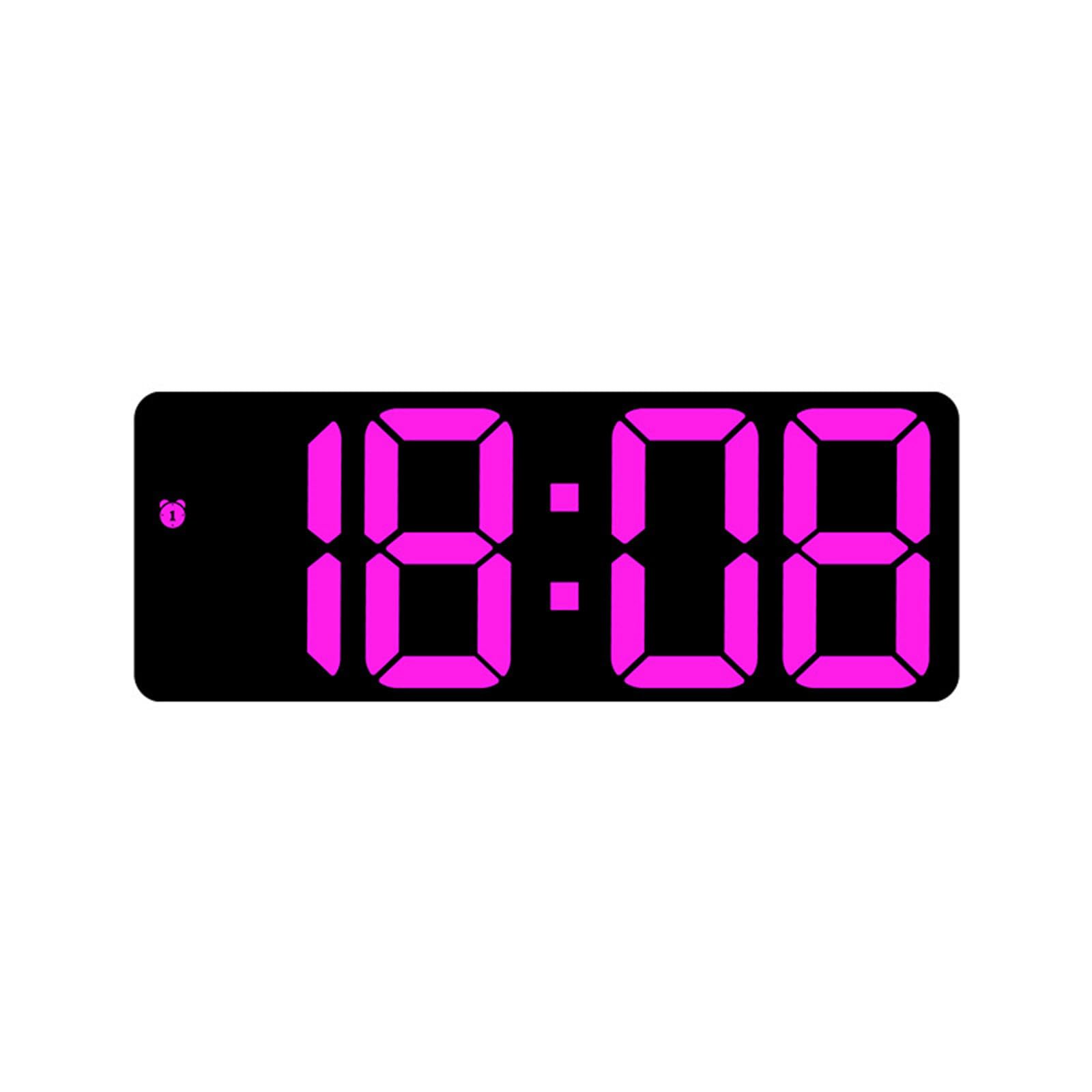 Xjdzineq Contemporary LED Digital Alarm Clock with Alarm Dimming Feature Snooze Function and Mirrored Display for Modern Space LED Clock