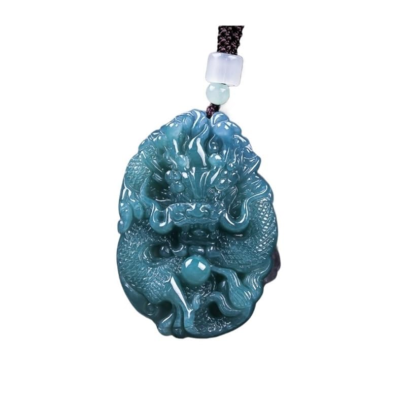 Pendentif Dragon jadéite d'eau bleue, l'amulette de protection idéale à offrir