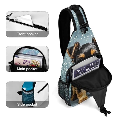 Mochila de viaje Yorkie negra para pasear en bicicleta y hacer senderismo con cachorros 4