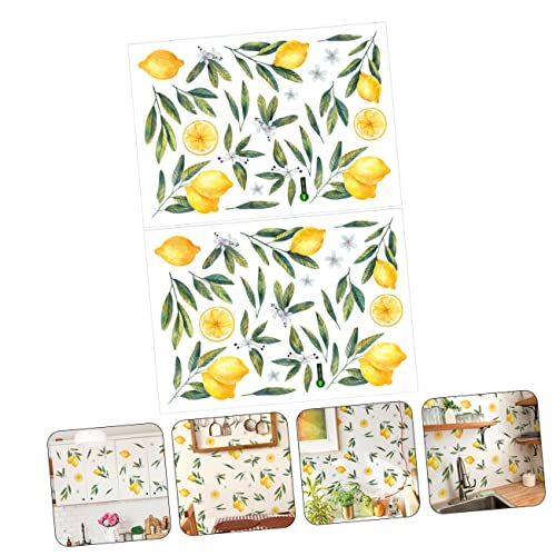 Fruit Wall Decals 13.78X9.84 Inch Decorative Wallpaper Stickers for Nursery Kids Room Kitchen Bathroom Indoor Wall Art - Image 2