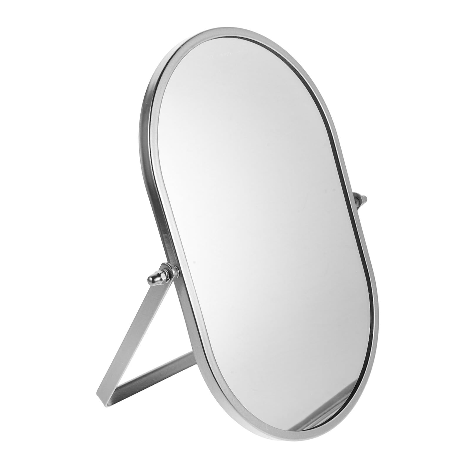Miroir de maquillage pliable argenté grand format pour coiffeuse