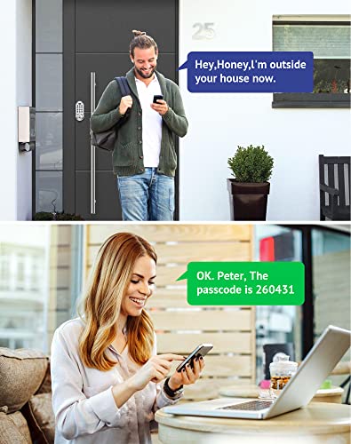 Hugolog Keyless Entry Door Lock With Keypad,Deadbolt Lock Electronic, Motorized Auto-Locking Easy Easy Installation High Security Material For Metal Home & Office #TOP6