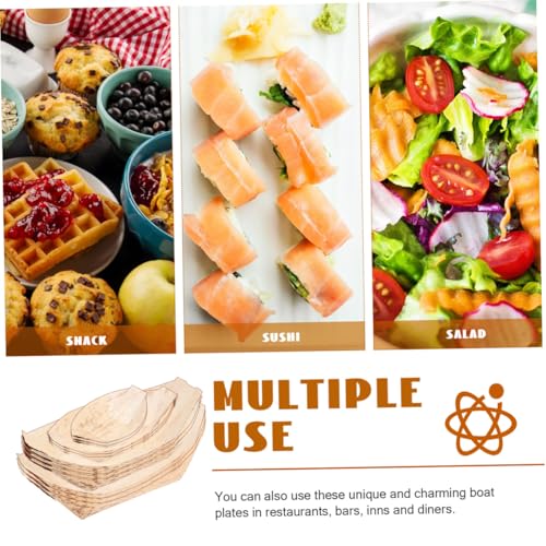 Platos en forma de barco para sushi 40 unidades miniatura 3