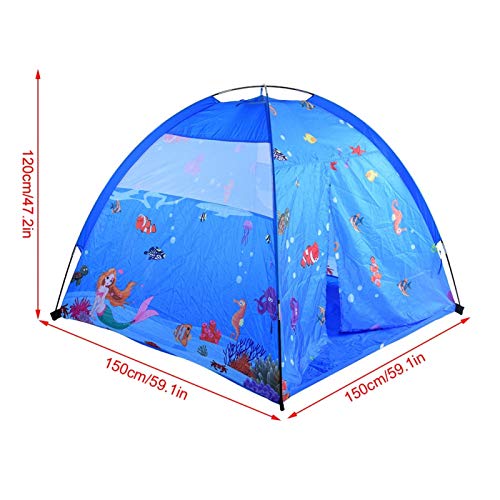 Tenda infantil, tenda de jogo de fibra de poliéster, estilo mar para crianças, crianças