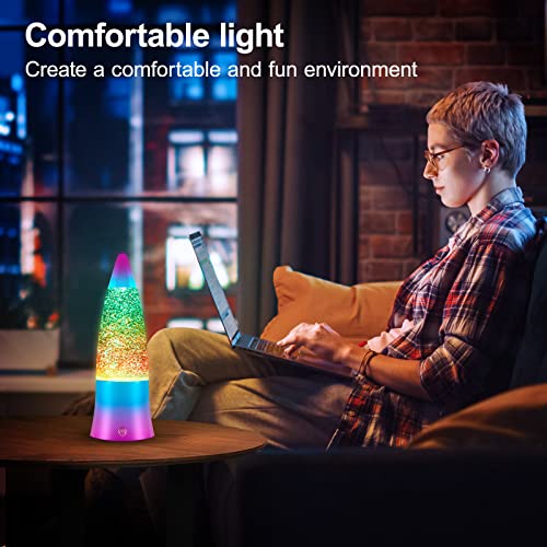 Gusweet Lava Lamp, Glitter Lamp Night Light For Kids Adults, Usb/Battery Powered Office Bedroom Decorative Lava Lamps, Gifts For Christmas Birthdays Holidays #TOP3