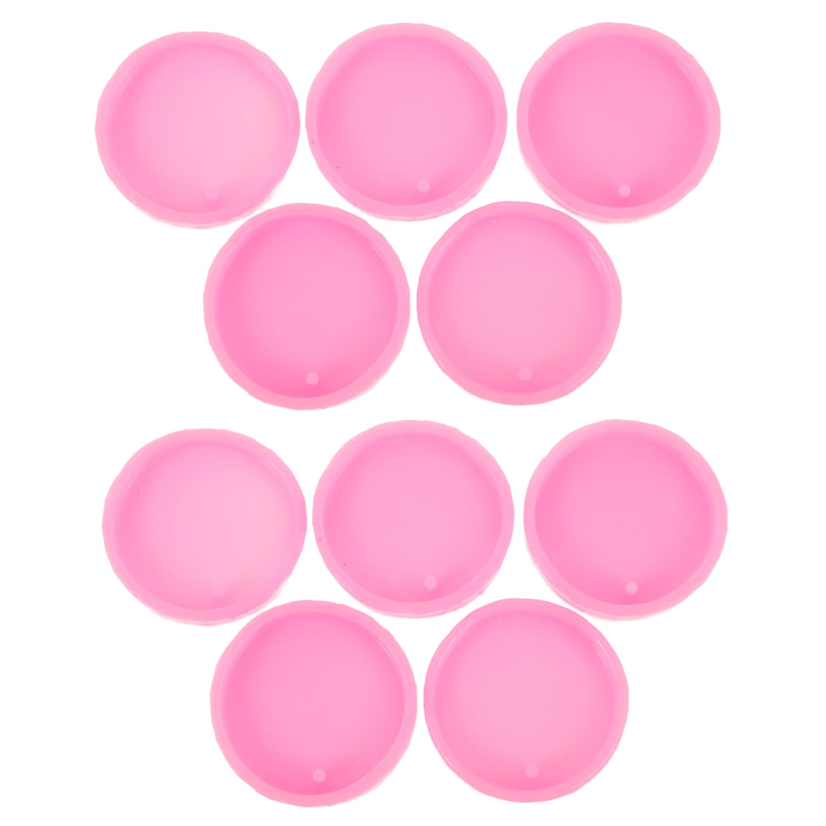 Tofficu 5 Set Di Per Portachiavi in ​​silicone in Resina Antiaderenti Facili Da Pulire 10 Pezzi*5