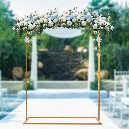 Arche de mariage stable avec base pour éviter le vent pendant la fête