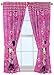 Disney Minnie Mouse Window Panels Curtains Drapes Pink Bow-tique, 42" x 63" each