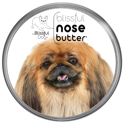 Image of The Blissful Dog Pekingese Nose Butter for Dry, Cracked Skin, Lick-Safe Dog Nose Balm with Moisturizing Shea Butter, Almond, Olive, and Essential Oils, Pet Supplies, Uncented, 4 oz.