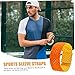GANAZONO 6pcs Softball Sleeve Ties Wear-Resistant Anti-Slip Elastic Straps for Sport Convenient and Durable Easy to Attach for Active Use Yellow Orange