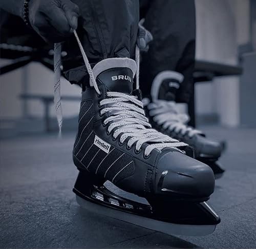 Riedell Skates - Bruin - Recreational Hockey Ice Skates | Black | Size 6 #TOP7